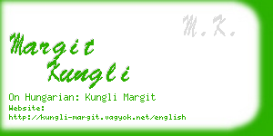 margit kungli business card